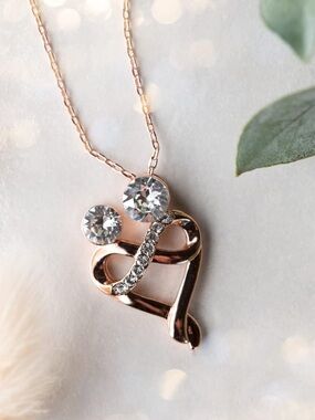 EMBRACE PENDANT, ROSE GOLD – LIMITED EDITION 18K Gold Plated  Necklace